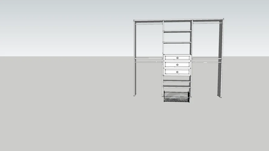 Closet Organizer 3D Warehouse