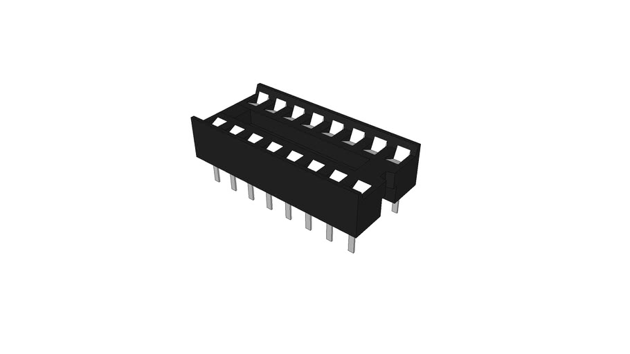 16 Pin IC Socket DIP16 3D Warehouse