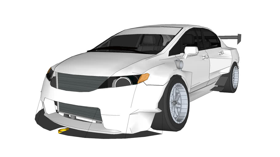 Widebody Honda Civic 3d Warehouse 9448