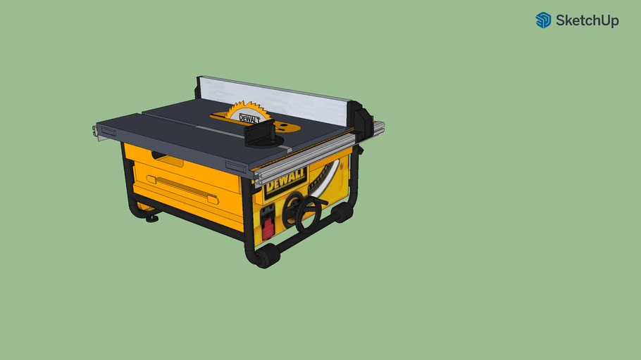 Table saw DeWalt 745 3D Warehouse