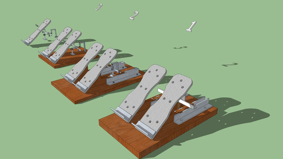 forma Imaginativo ley DIY Rudder Pedals Project | 3D Warehouse