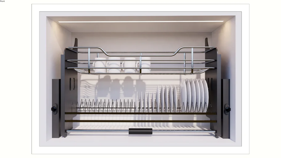 Pull Down Dish Rack