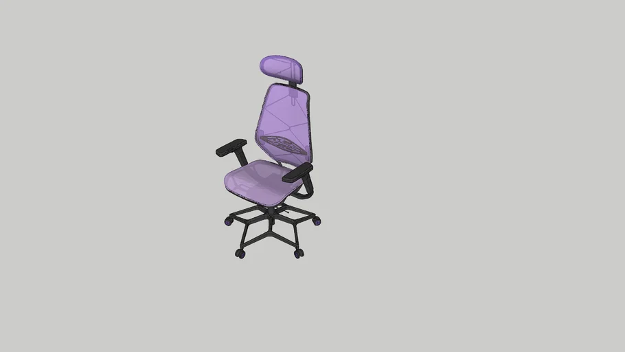 IKEA STYRSPEL gaming chair purple black - - 3D Warehouse