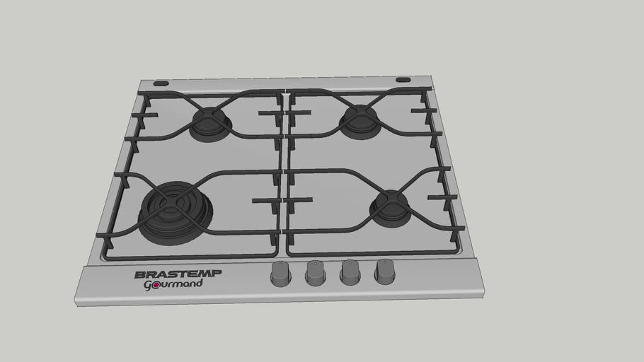 Cooktop Brastemp Gourmand 4 Bocas BDK6A 3D Warehouse