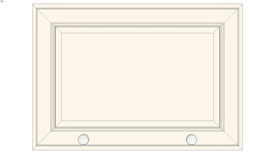 Wall Refrigerator Top Hinge 21Hx24D 3D Warehouse