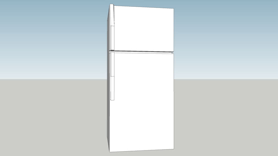 LG_20.2_cu_ft_Top_Freezer_Refrigerator_White_ENERGY_STAR 3D Warehouse