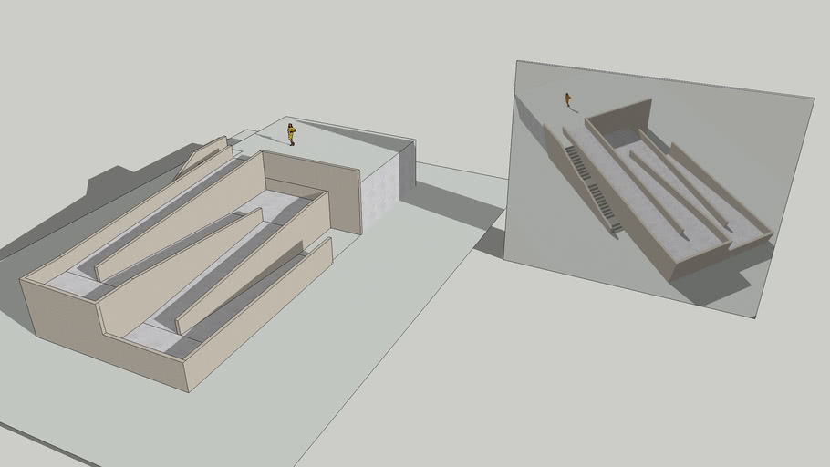 Ramp with stair 3D Warehouse