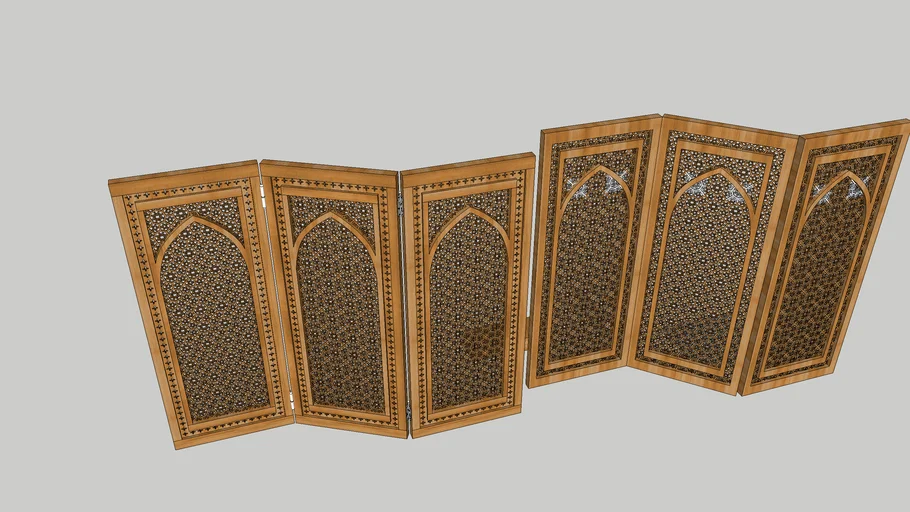 arabic wood screen