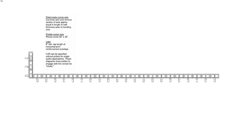 31 Horizontal joint reinforcement 3D Warehouse