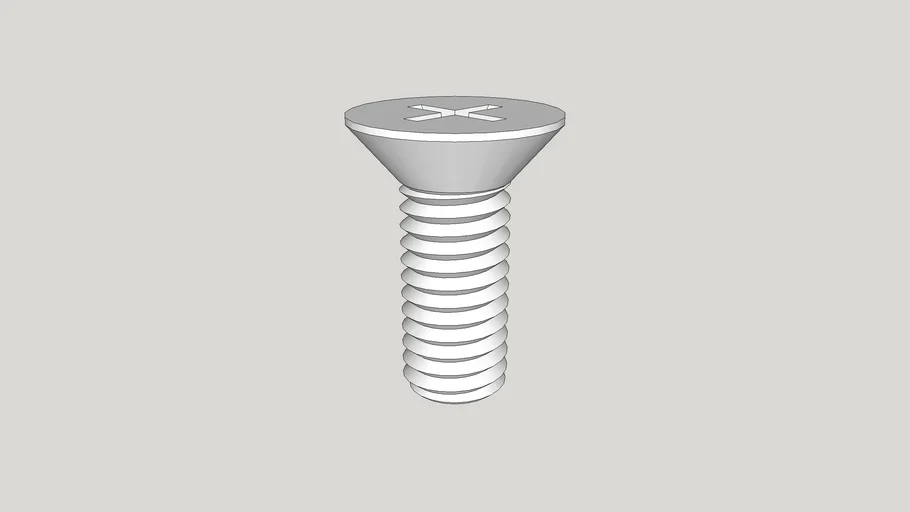 8-32 X 5/8" Flat Head Non-Structural Machine Screw, Stainless Steel - Foto 2
