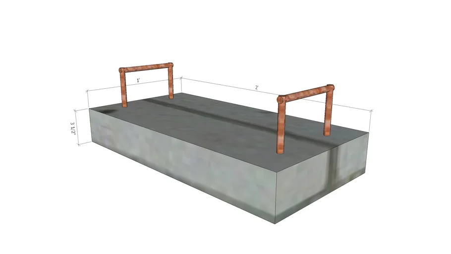 Concrete Slab with Handles 3D Warehouse