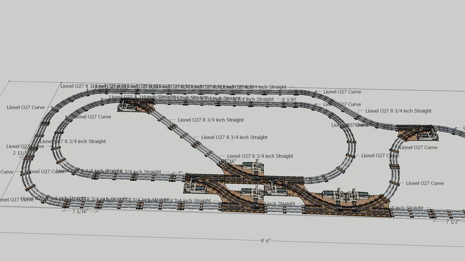 Lionel o27 sales track plans