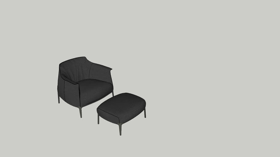 Chair & Ottoman 3D Warehouse