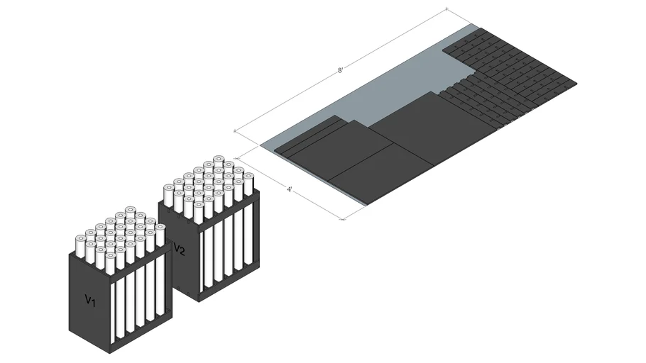 DIY Rolled Plan/Blueprint Storage Rack 3D Warehouse