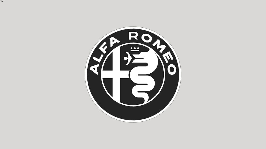 Black Alfa Romeo Logo 2015 3D | 3D Warehouse