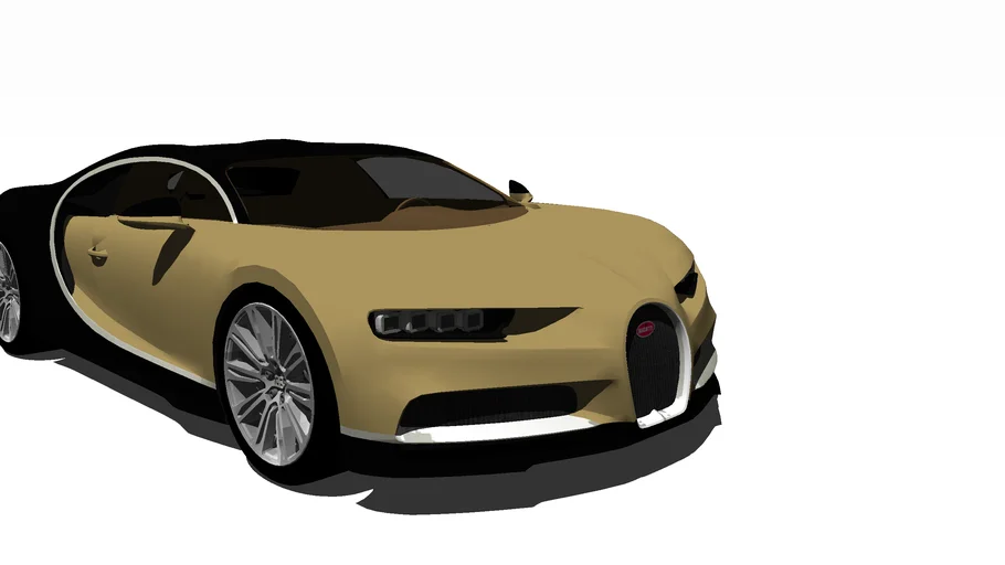 2016 Bugatti Chiron (Gold Brown) | 3D Warehouse