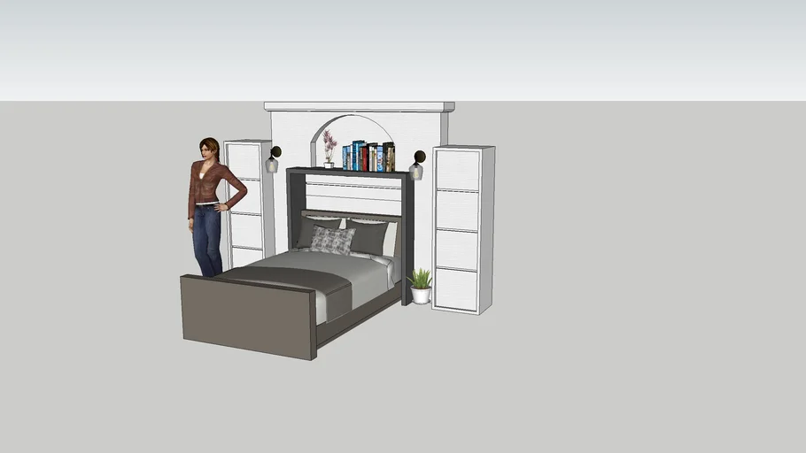 Bed with 3D Warehouse