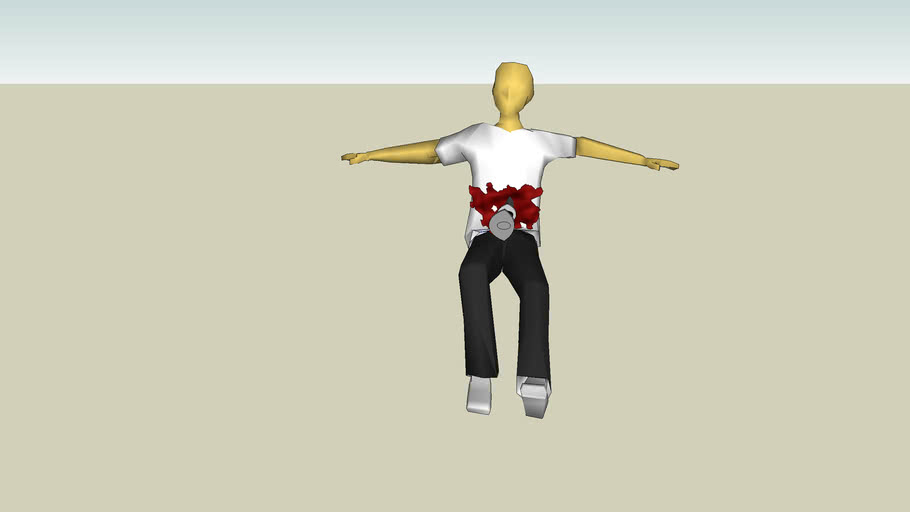 guy impaled by sword | 3D Warehouse