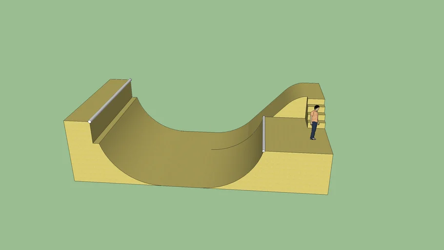 half pipe 3D Warehouse