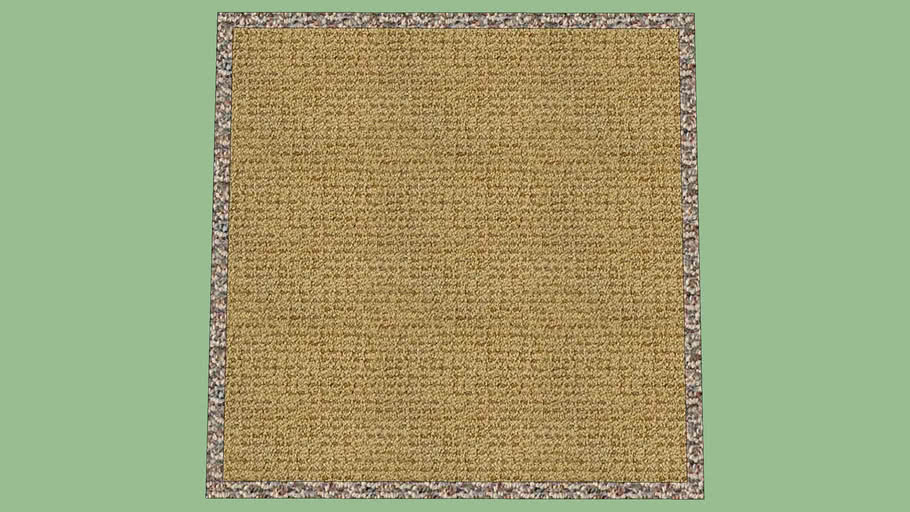 Japanese Floor Mat (Square) 3D Warehouse