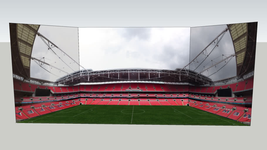 Wembley Stadium - Diorama from Panorama - 3D but 2D
