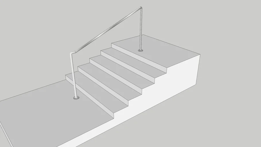 MAIN COURANTE INOX POUR ESCALIER /  STAINLESS STEEL HANDRAIL FOR STAIRS