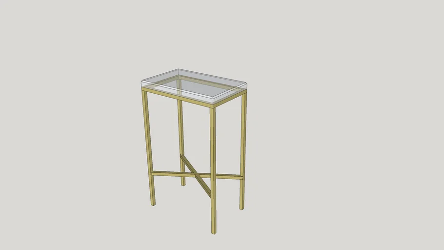 Glass Block Side Table / John Richard | 3D Warehouse