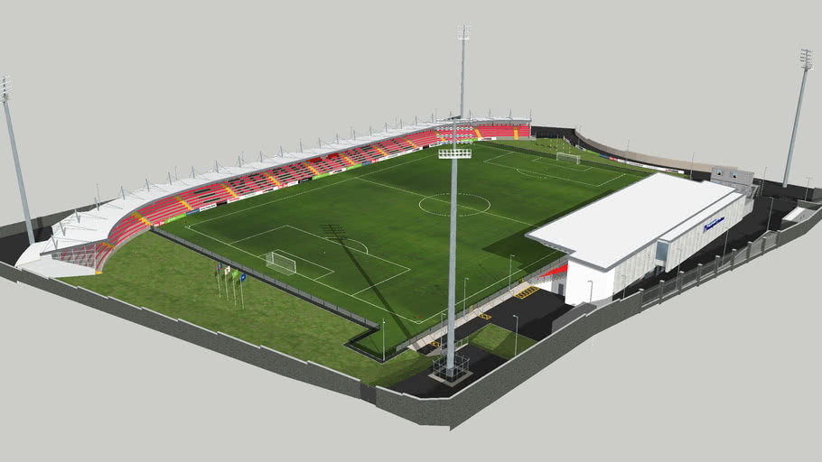 Ryan McBride Brandywell (Detailed) - Derry City FC Stadium | 3D Warehouse