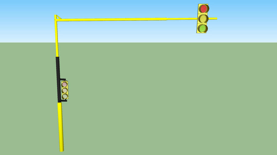 Two led traffic lights | 3D Warehouse