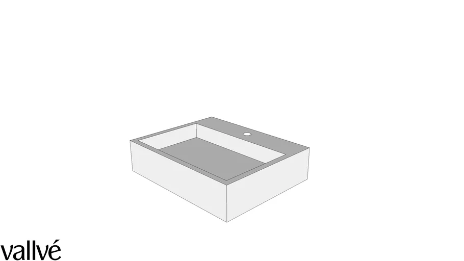 retangular-apoio-pequena_cubas_vallve | 3D Warehouse