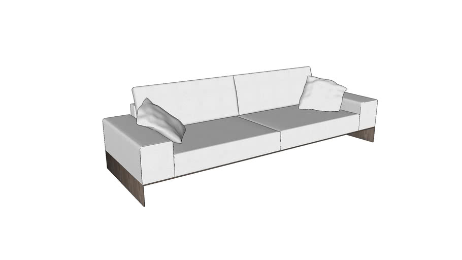 White Contemporary Sofa 