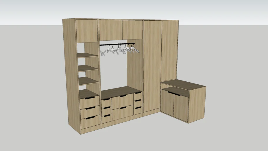 Walk-in Closet by NapC