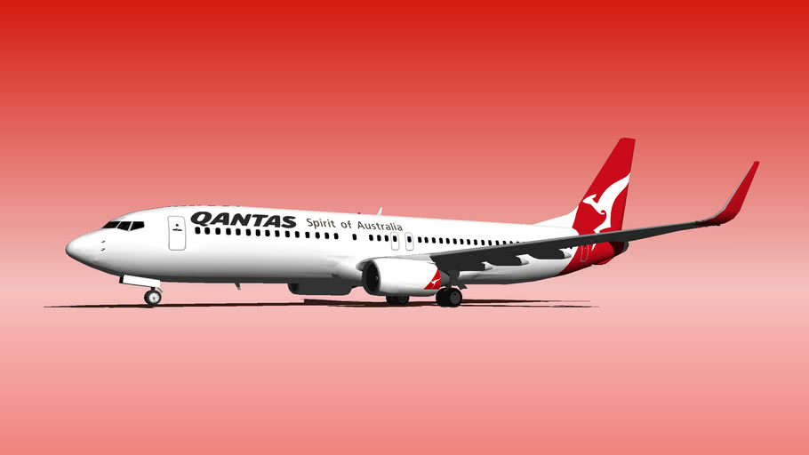 Qantas B 737-800 | 3D Warehouse