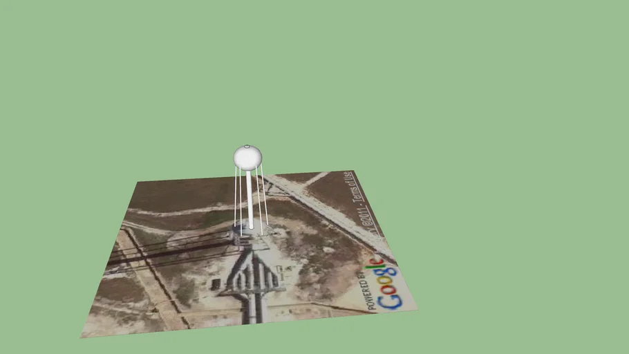 Water Tower Near Launchpad 3D Warehouse