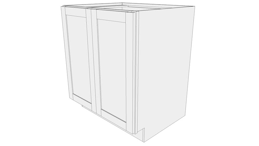 Bayside Base Cabinet BFH30B - Butt Doors