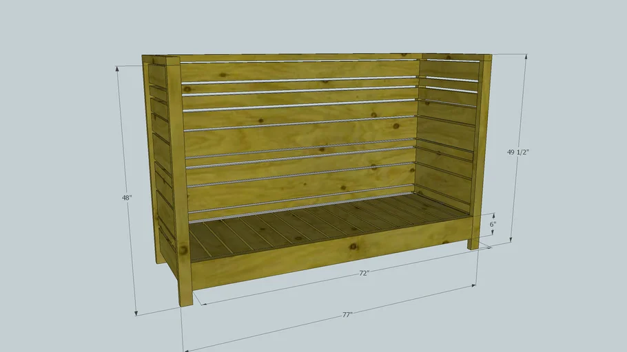 Bench in Progress | 3D Warehouse