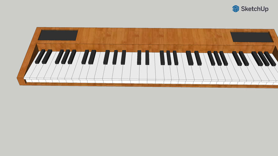 Wooden MIDI Keyboard Piano | 3D Warehouse