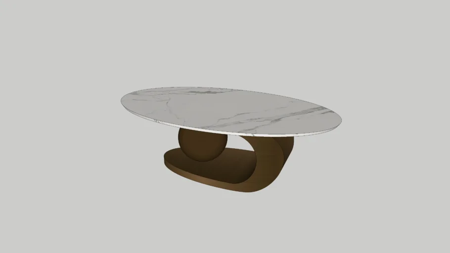 OVAL COFFEE CENTER TABLE