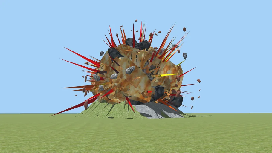 Exploding Volcano | 3D Warehouse