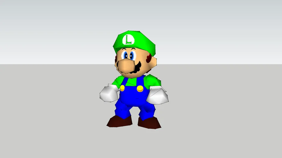 SM64 Luigi (2011) | 3D Warehouse