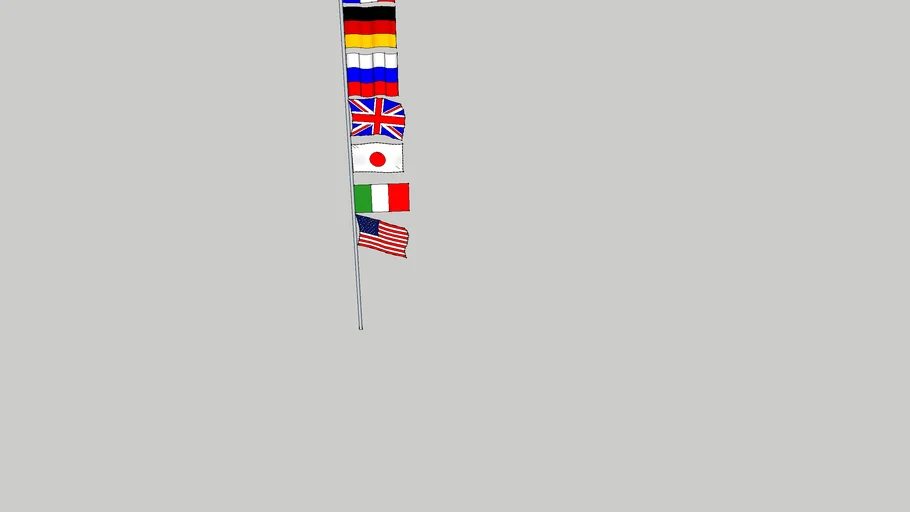 G8 country flag 3D Warehouse