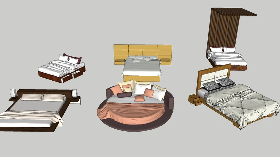 Bed/Cot 3D Warehouse