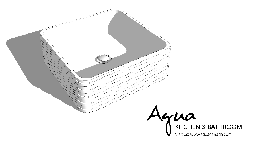 Bathroom sink (code FAMOUS) by Agua Canada 3D Warehouse