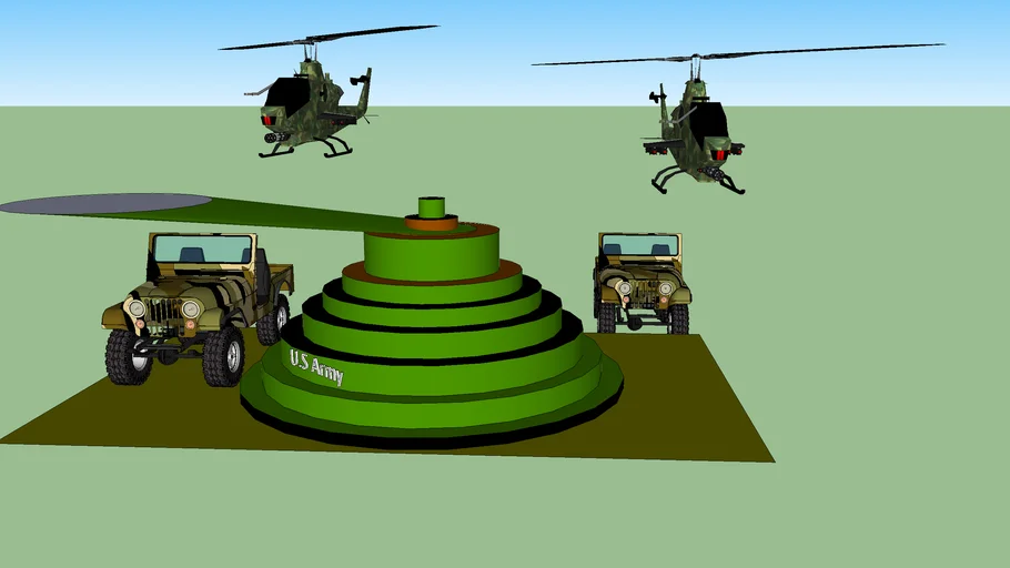 Army Base 3d Warehouse