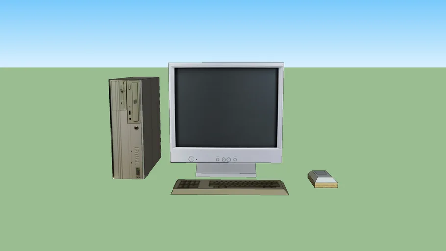 Computer Pack low poly | 3D Warehouse
