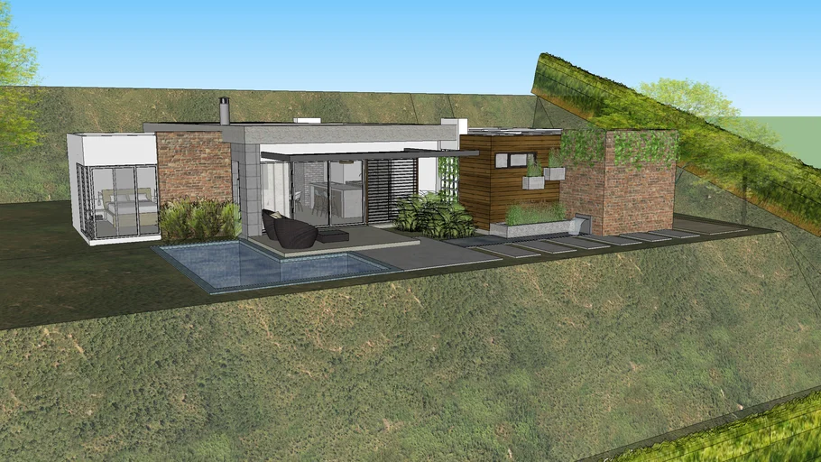 CASA CAMPESTRE TERRENO INCLINADO | 3D Warehouse