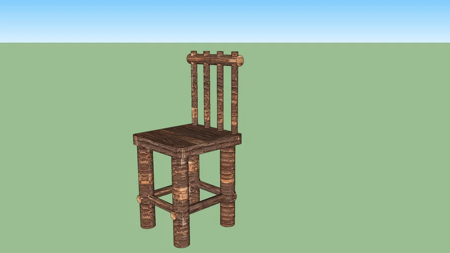 log chair