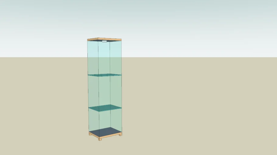 IKEA Detolf glass case