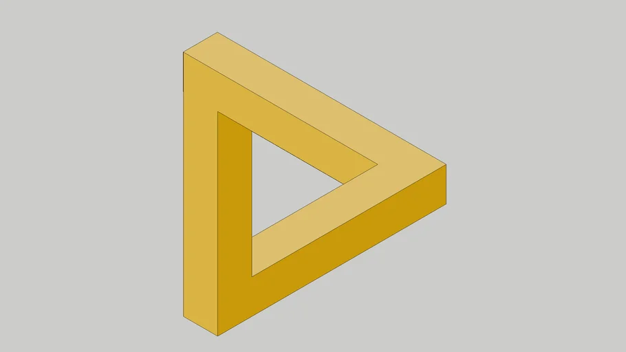 Penrose Triangle / Triângulo impossível de Penrose