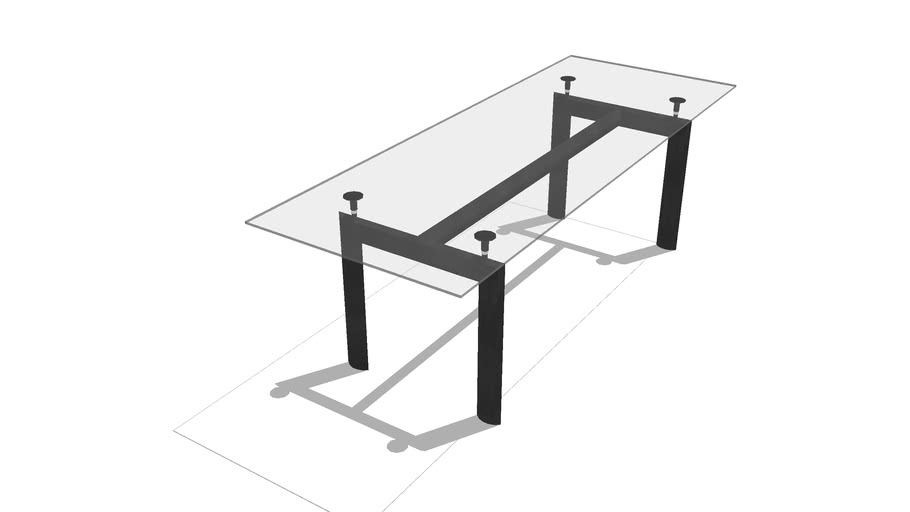 glass coffee table 3D Warehouse